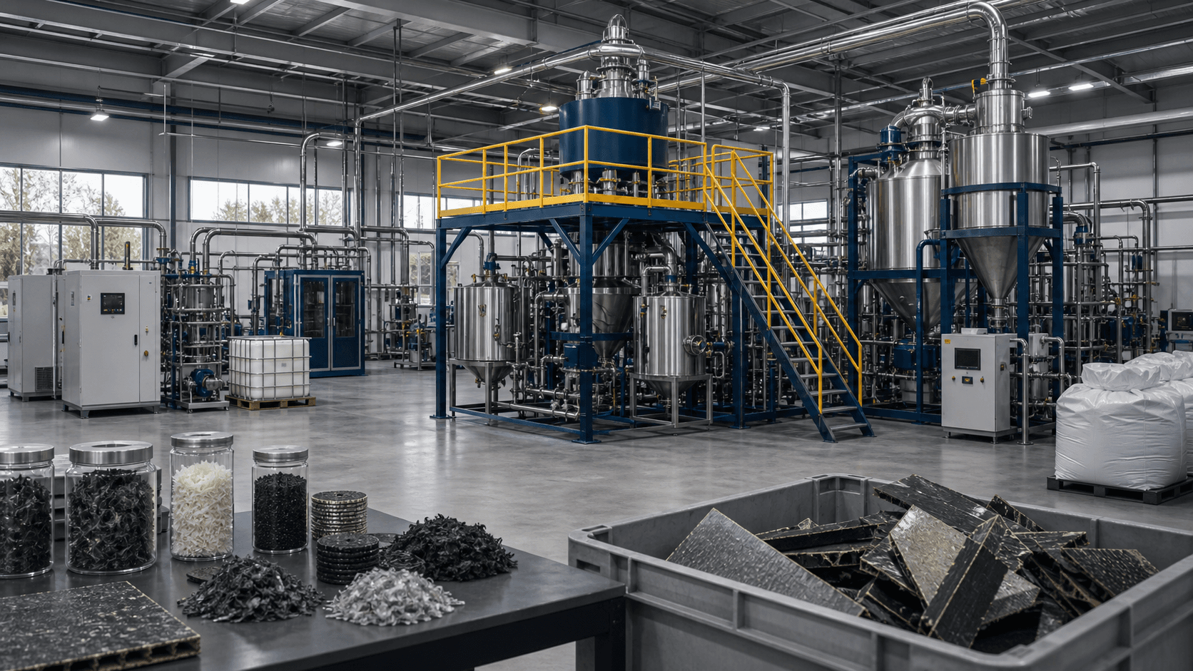 Pilot technology centre for composite recovery scale-up and validation