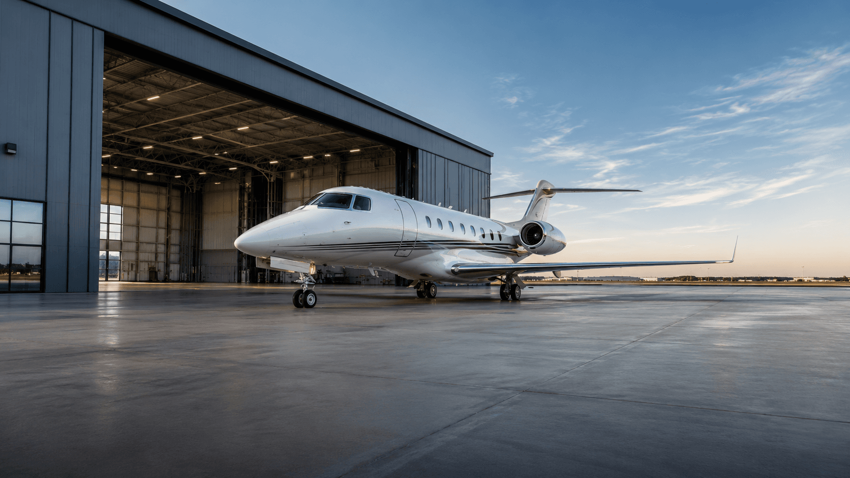 Aircraft visual representing JPP Aero core service areas